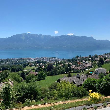 Appartement Moderne Avec Vue Panoramique A Jongny Proche De Montreux Ngoại thất bức ảnh