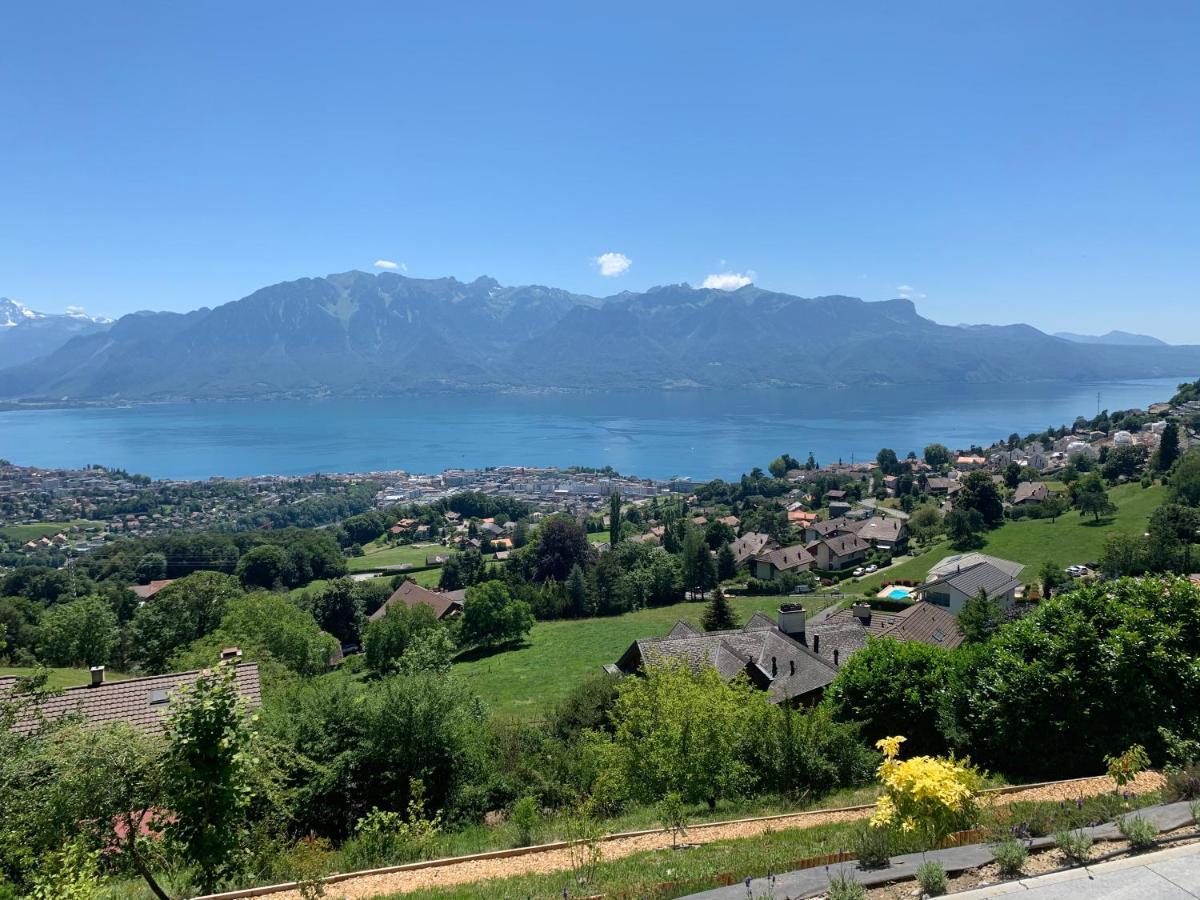 Appartement Moderne Avec Vue Panoramique A Jongny Proche De Montreux Ngoại thất bức ảnh