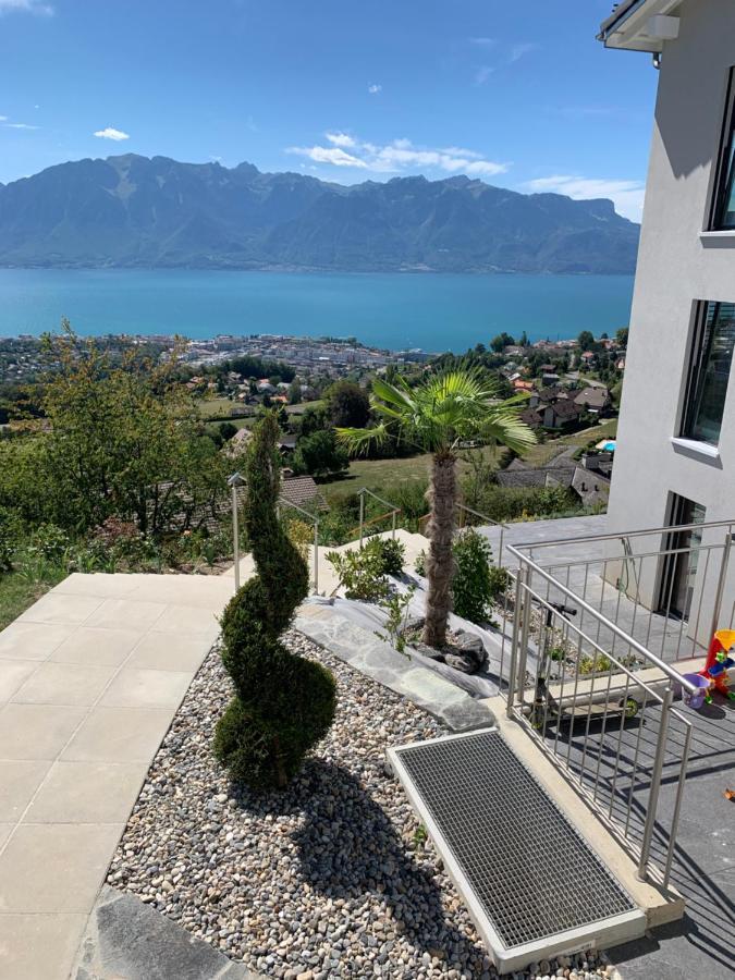 Appartement Moderne Avec Vue Panoramique A Jongny Proche De Montreux Ngoại thất bức ảnh