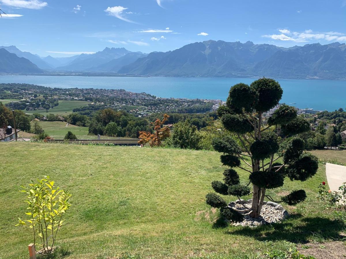 Appartement Moderne Avec Vue Panoramique A Jongny Proche De Montreux Ngoại thất bức ảnh