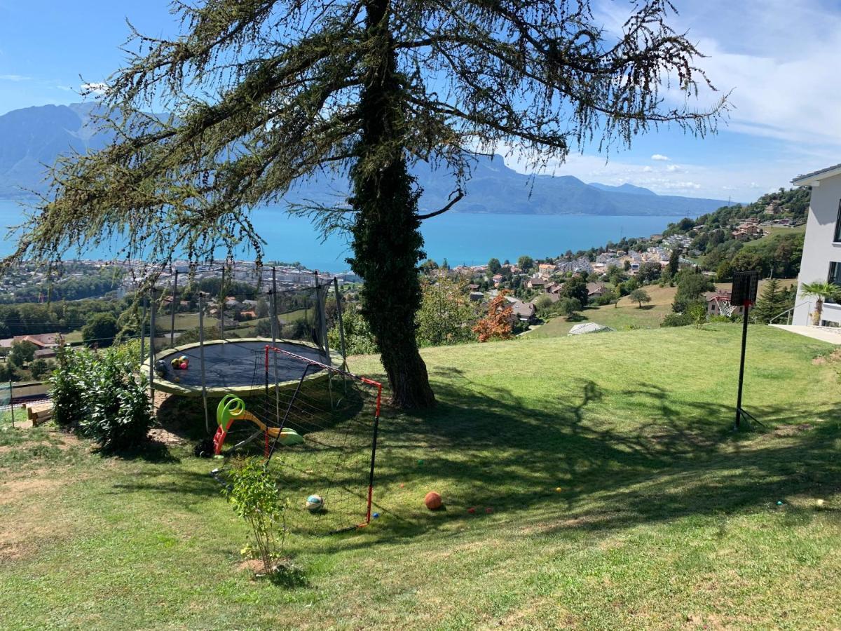 Appartement Moderne Avec Vue Panoramique A Jongny Proche De Montreux Ngoại thất bức ảnh