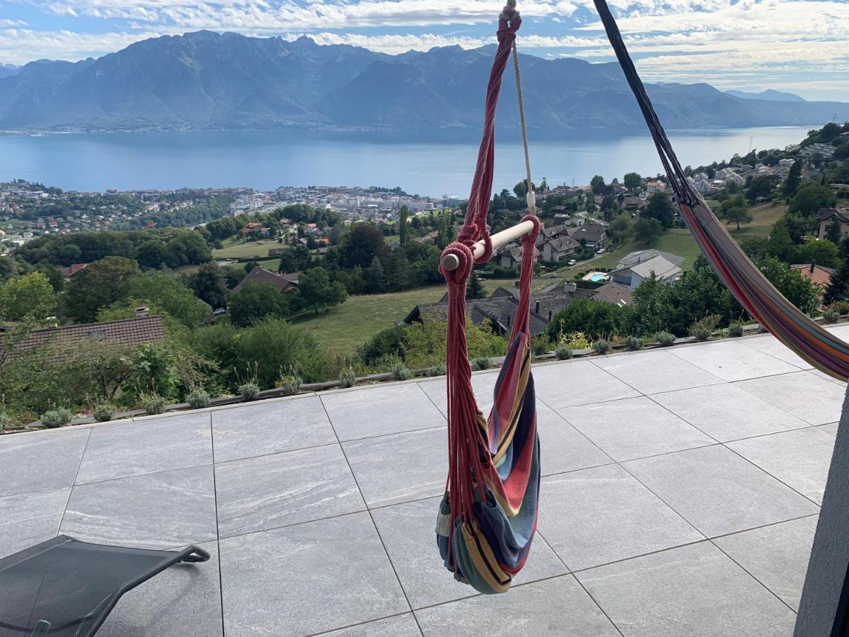 Appartement Moderne Avec Vue Panoramique A Jongny Proche De Montreux Ngoại thất bức ảnh