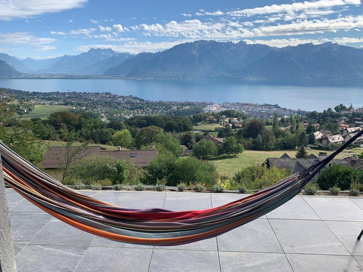 Appartement Moderne Avec Vue Panoramique A Jongny Proche De Montreux Ngoại thất bức ảnh