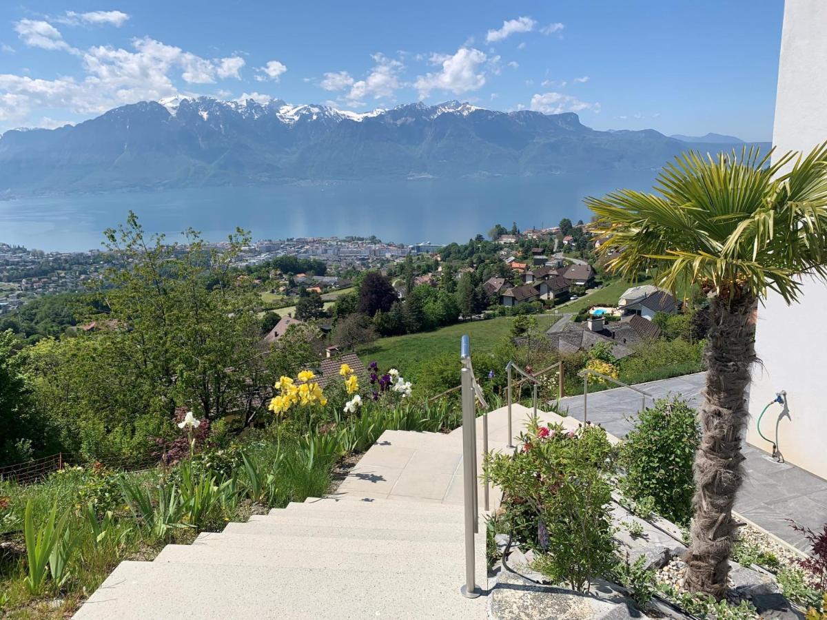 Appartement Moderne Avec Vue Panoramique A Jongny Proche De Montreux Ngoại thất bức ảnh
