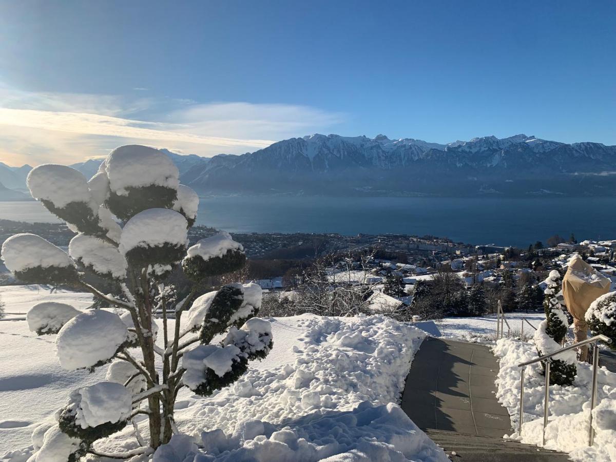 Appartement Moderne Avec Vue Panoramique A Jongny Proche De Montreux Ngoại thất bức ảnh