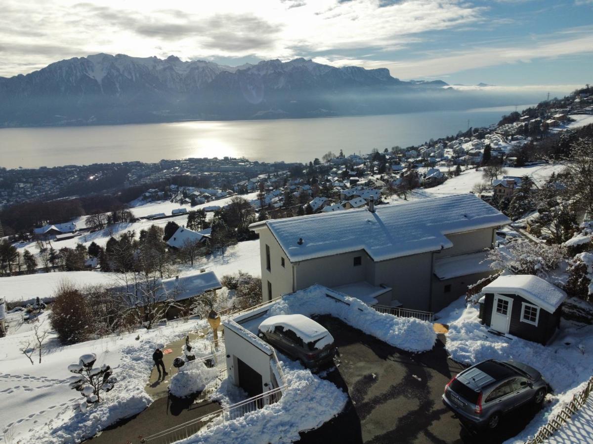 Appartement Moderne Avec Vue Panoramique A Jongny Proche De Montreux Ngoại thất bức ảnh