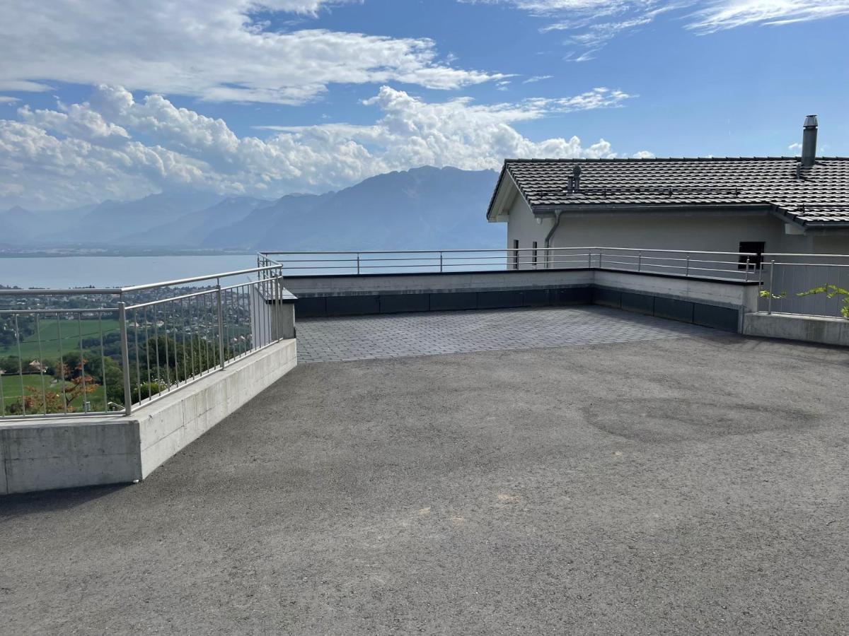 Appartement Moderne Avec Vue Panoramique A Jongny Proche De Montreux Ngoại thất bức ảnh
