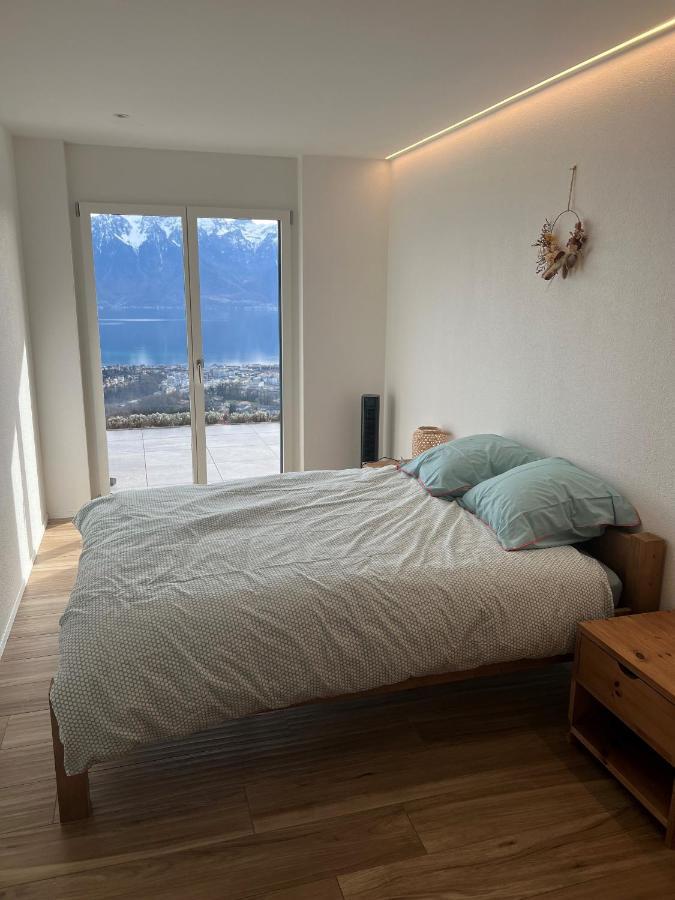 Appartement Moderne Avec Vue Panoramique A Jongny Proche De Montreux Ngoại thất bức ảnh