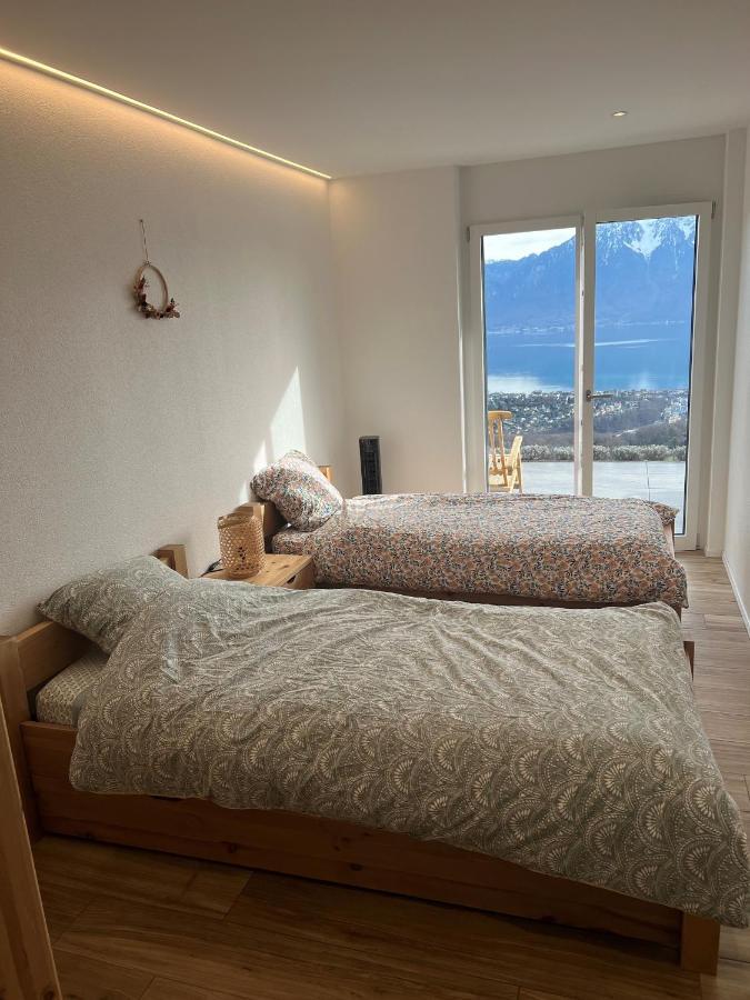 Appartement Moderne Avec Vue Panoramique A Jongny Proche De Montreux Ngoại thất bức ảnh